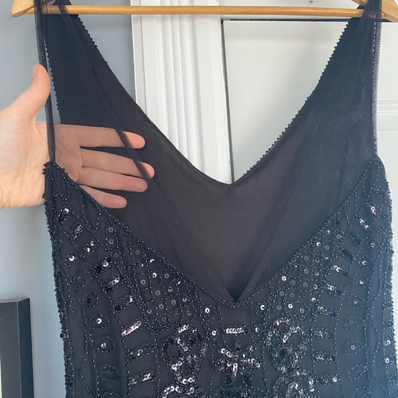 Beaded Black Dress - Picture 3 of 9